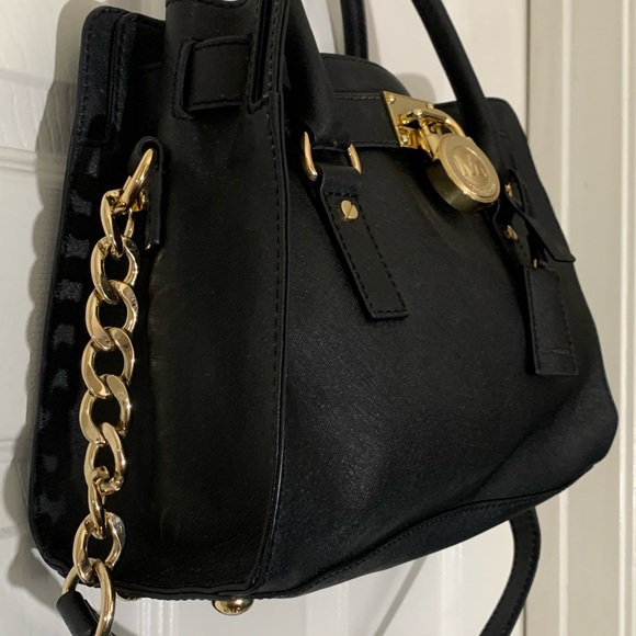 Michael Kors -Black Saffiano Leather Purse with crossbody strap - Picture 2 of 16